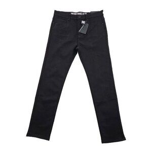 Vintage Genes Black Jeans Men's 34x30 Black French Terry Denim Stretch NWT NEW